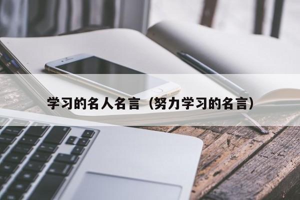 学习的名人名言（努力学习的名言）