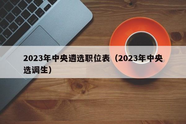 2023年中央遴选职位表（2023年中央选调生）