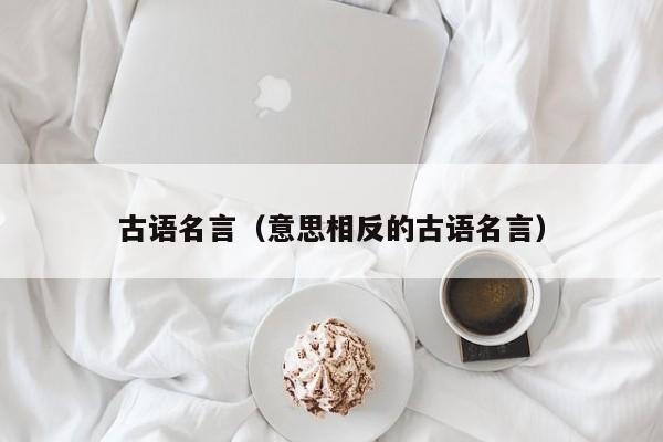 古语名言（意思相反的古语名言）