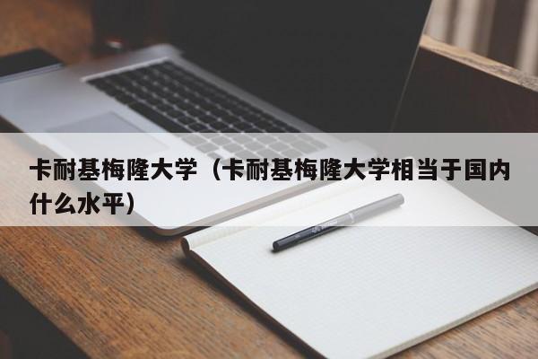 卡耐基梅隆大学（卡耐基梅隆大学相当于国内什么水平）