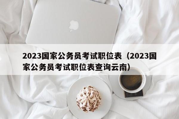 2023国家公务员考试职位表（2023国家公务员考试职位表查询云南）