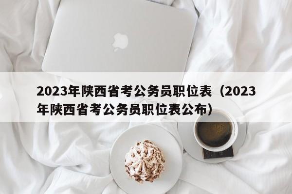 2023年陕西省考公务员职位表（2023年陕西省考公务员职位表公布）