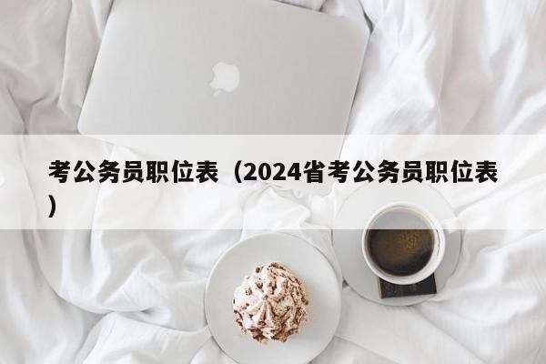 考公务员职位表（2024省考公务员职位表）