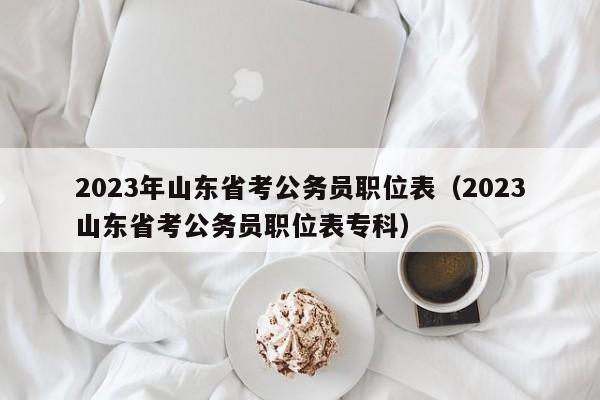 2023年山东省考公务员职位表（2023山东省考公务员职位表专科）