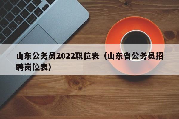 山东公务员2022职位表（山东省公务员招聘岗位表）